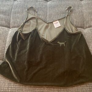 Victoria's Secret Olive Velvet Camisole